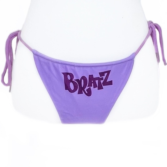 BRATZ Other - NEW BRATZ Light Purple Rave EDM Festival Adjustable Side Tie Bikini Bottoms L